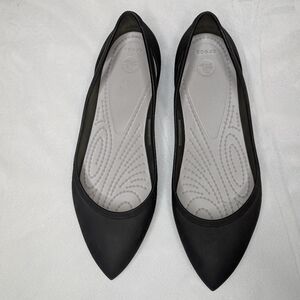 CROCS Women's Black Ballet Flats